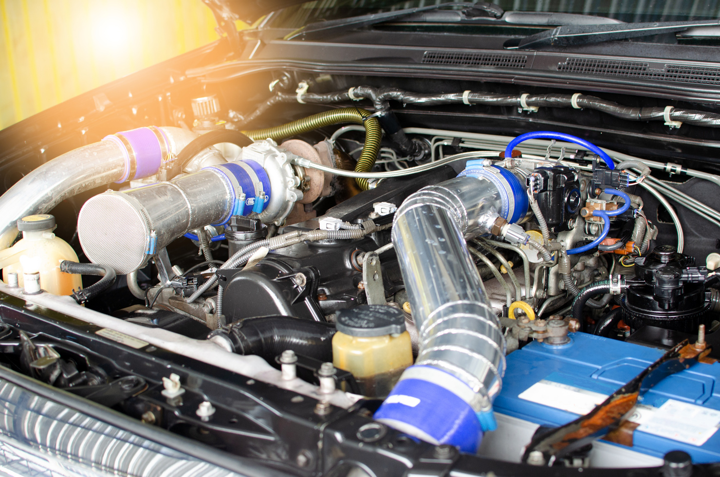 Car Engine Close up